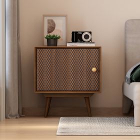1 door nightstand; With 3D printed elements; for Bedroom; Living Room; Sofa Couch; Hall; Easy Assembly