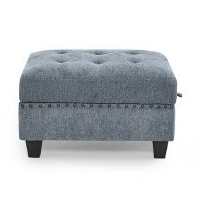 Ottoman for Modular Sectional; Navy(25.5'x31.5'x19')
