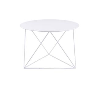 Epidia Accent Table; White Finish YF