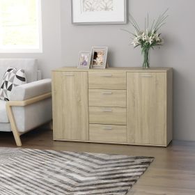 vidaXL Sideboard Sonoma Oak 47.2"x14"x29.5" Engineered Wood