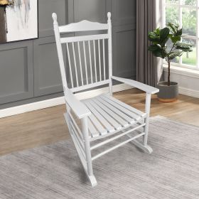 BALCONY PORCH ADULT ROCKING CHAIR - WHITE (Color: White)